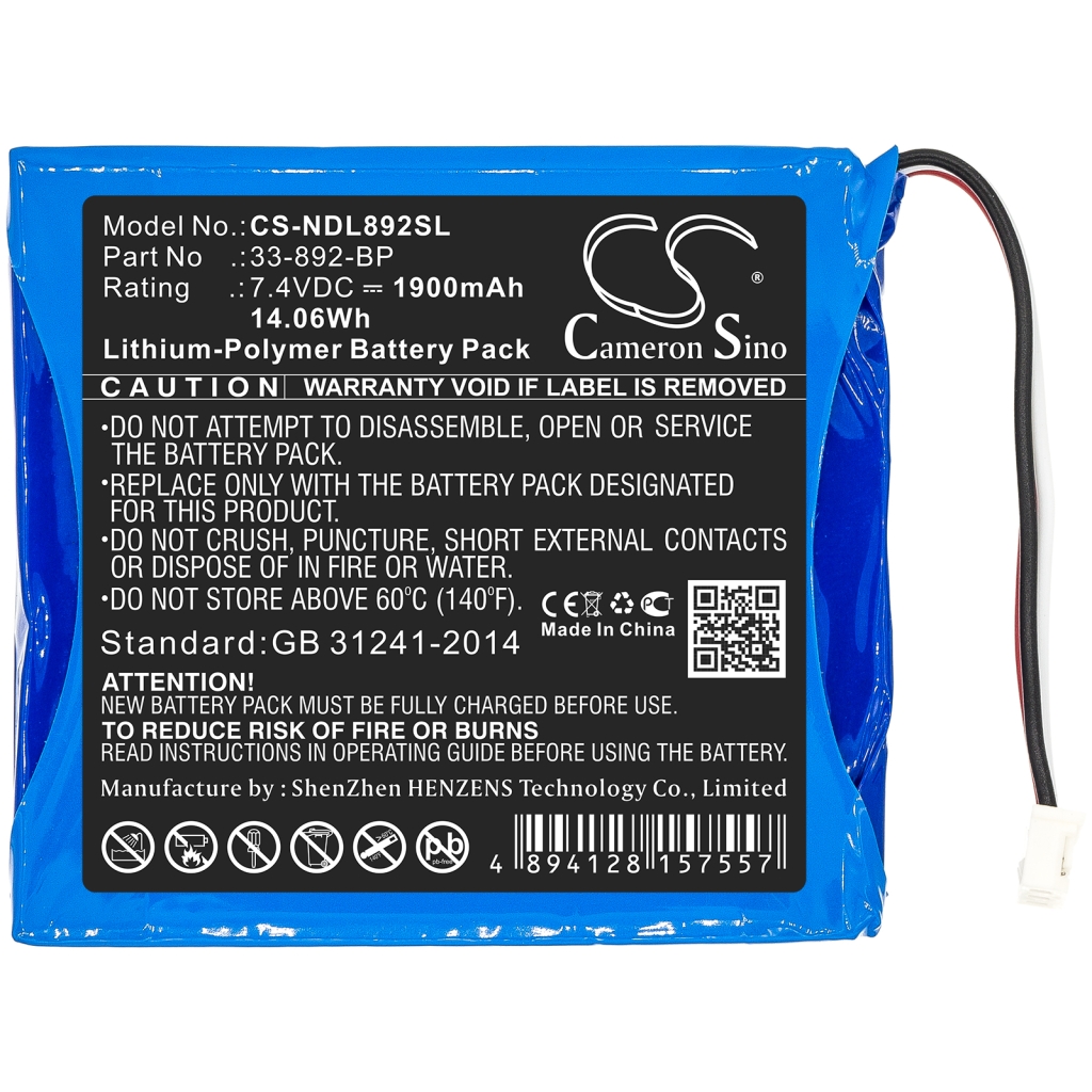 Batterie Sostituisce 33-892-BP