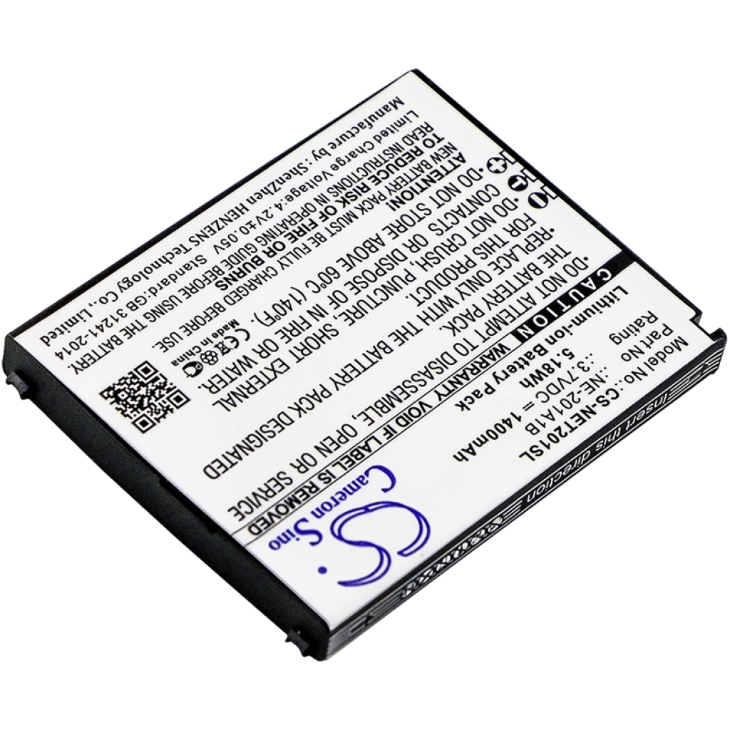 Batteria del telefono cellulare NEC NE-201A1A (CS-NET201SL)