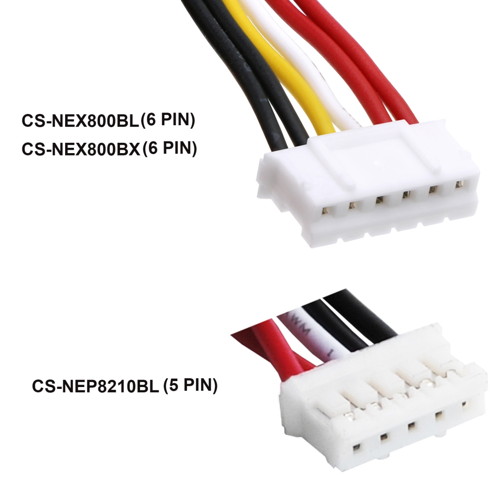 Batterie Sostituisce WHB02-2600 (6 pin)