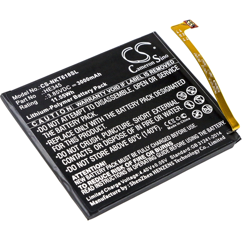 Sostituzione della batteria compatibile per Nokia HE345,HE353