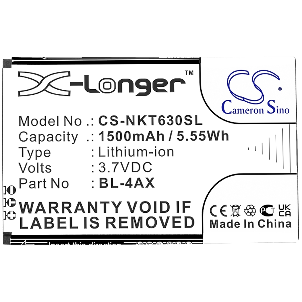 Batterie Sostituisce BL-4AX