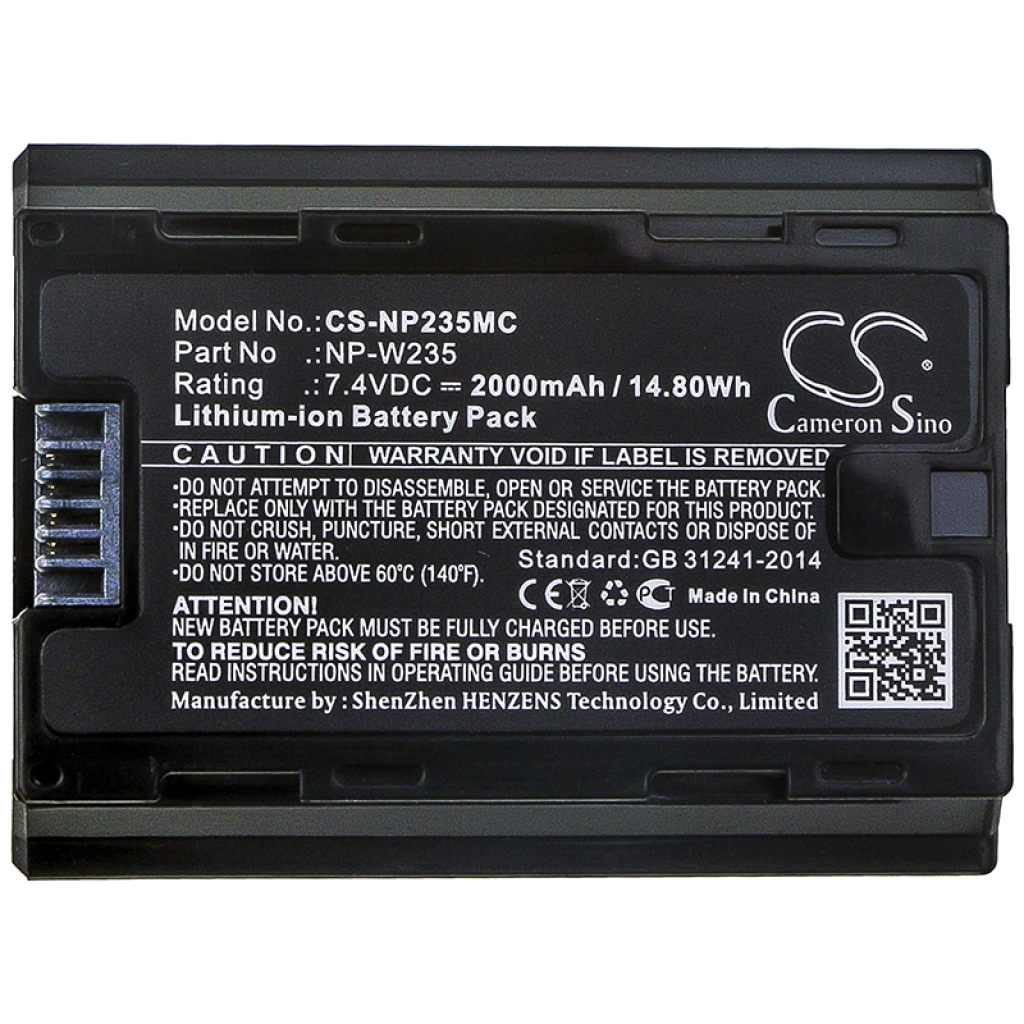 Batterie Sostituisce NP-W235