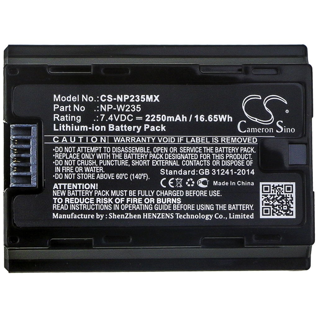 Batterie Sostituisce NP-W235