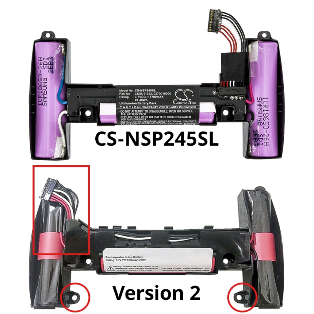 Batterie Sostituisce 027-0012-000