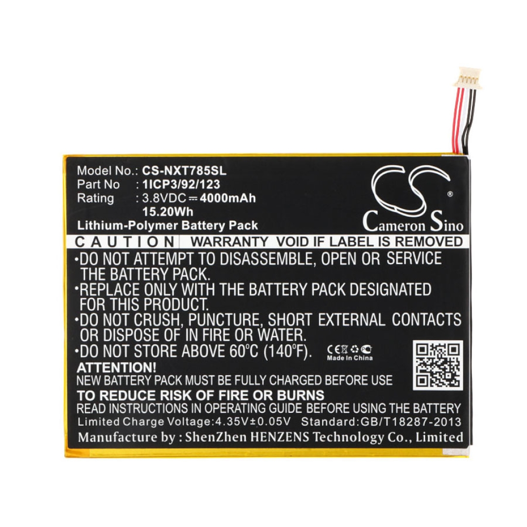 Tablet Battery Nextbook CS-NXT785SL