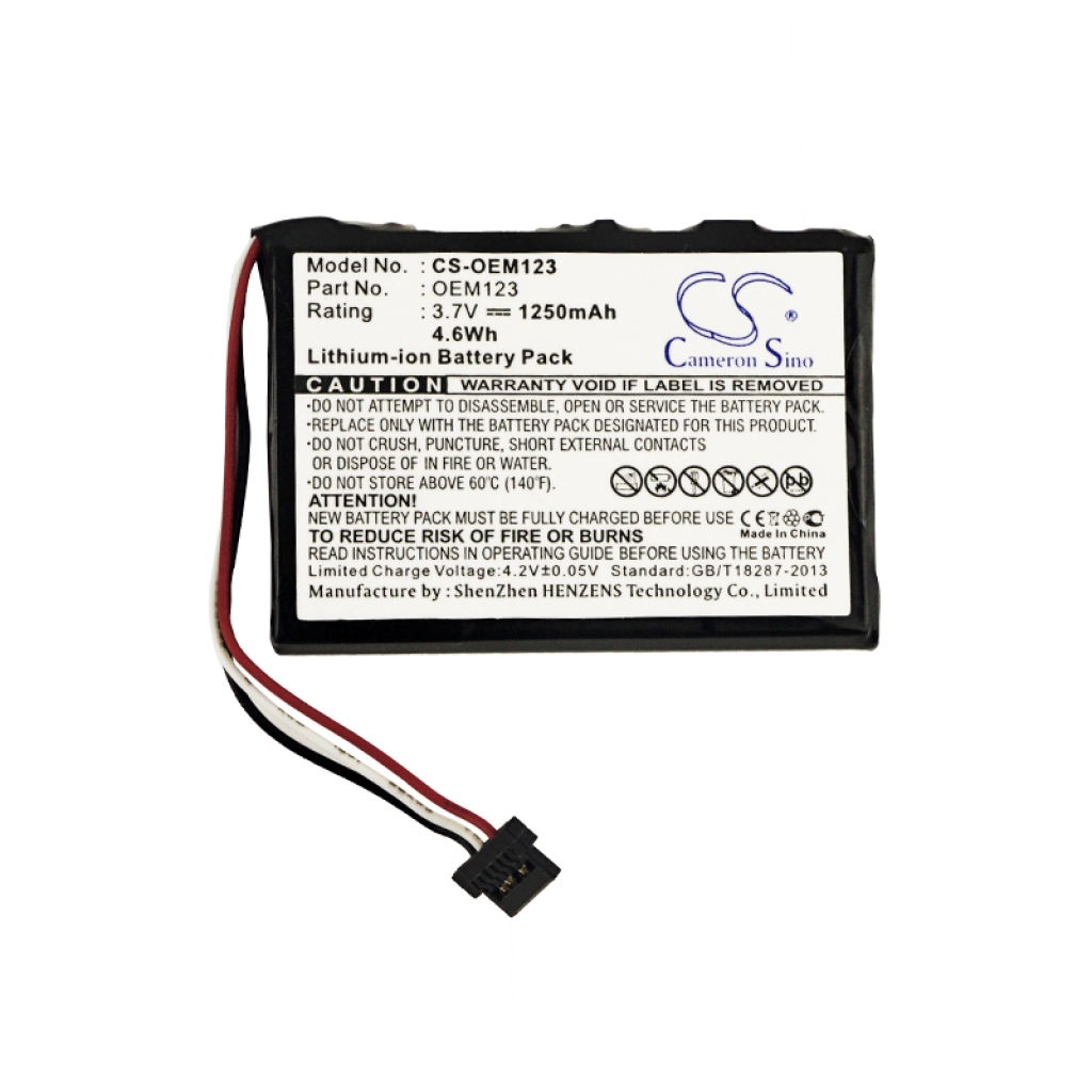 Batteria GPS, navigatore CS-OEM123