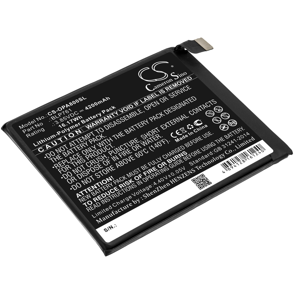 Batteria del telefono cellulare Oneplus IN2010 (CS-OPA800SL)