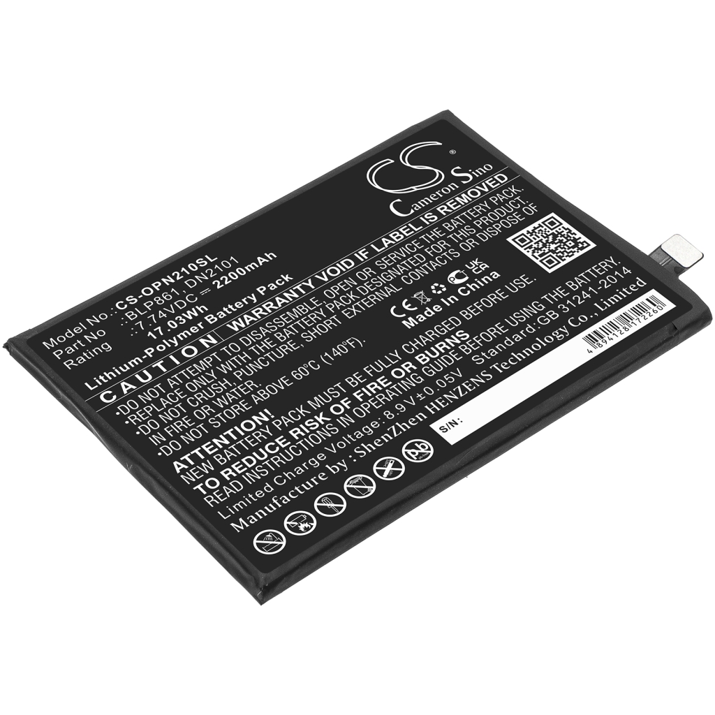 Batteria del telefono cellulare Oneplus MT2111 (CS-OPN210SL)