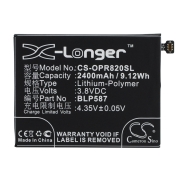 CS-OPR820SL<br />Batterie per   sostituisce la batteria BLP587