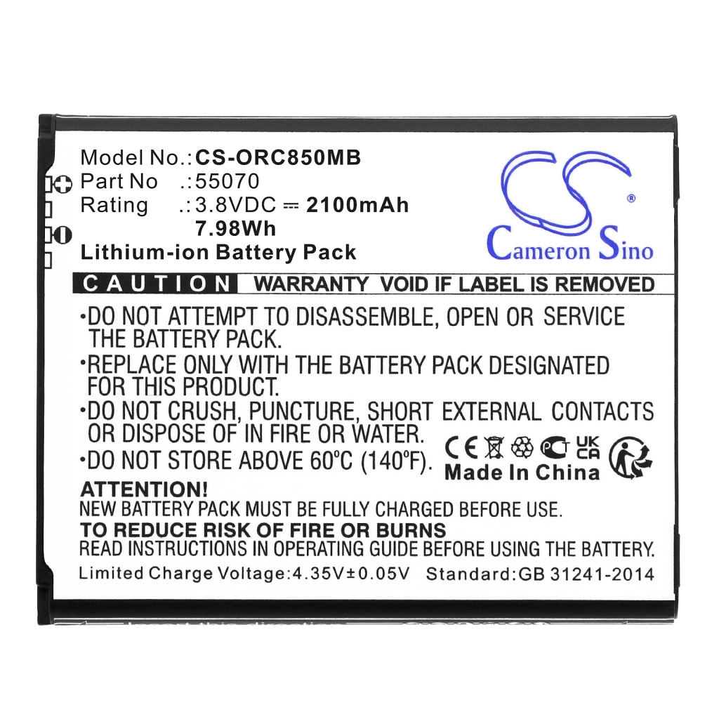 Batterie Sostituisce 55070