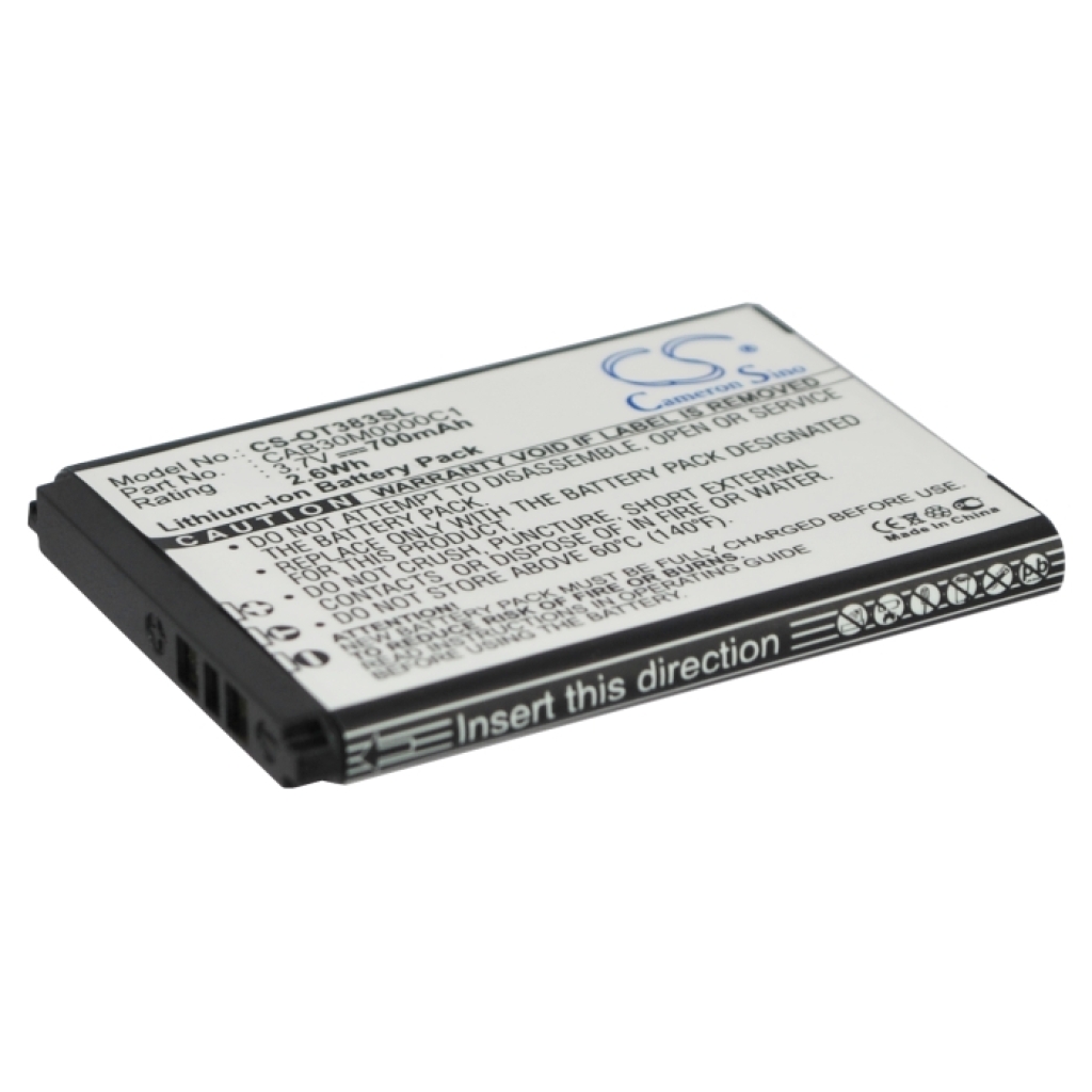 Batteria del telefono cellulare Alcatel CS-OT383SL