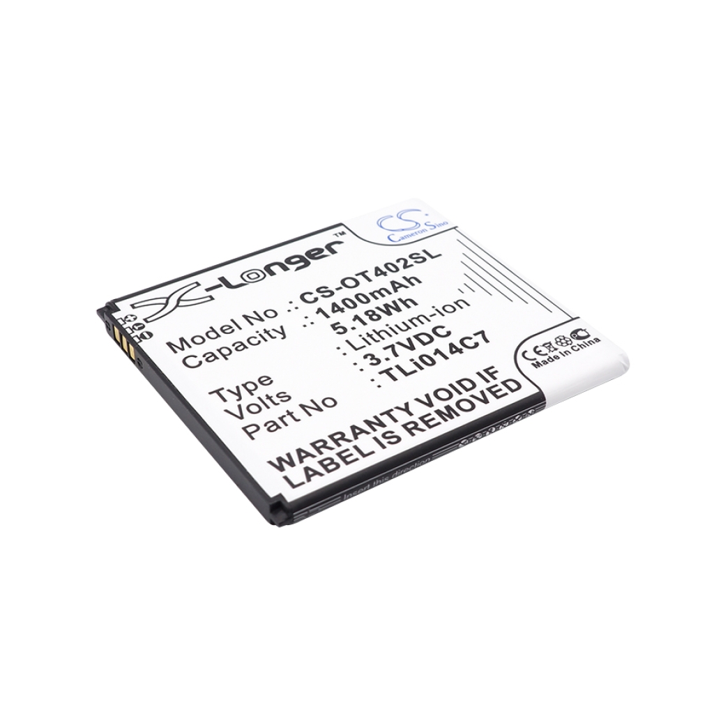 Batteria del telefono cellulare Alcatel OT-4024 (CS-OT402SL)