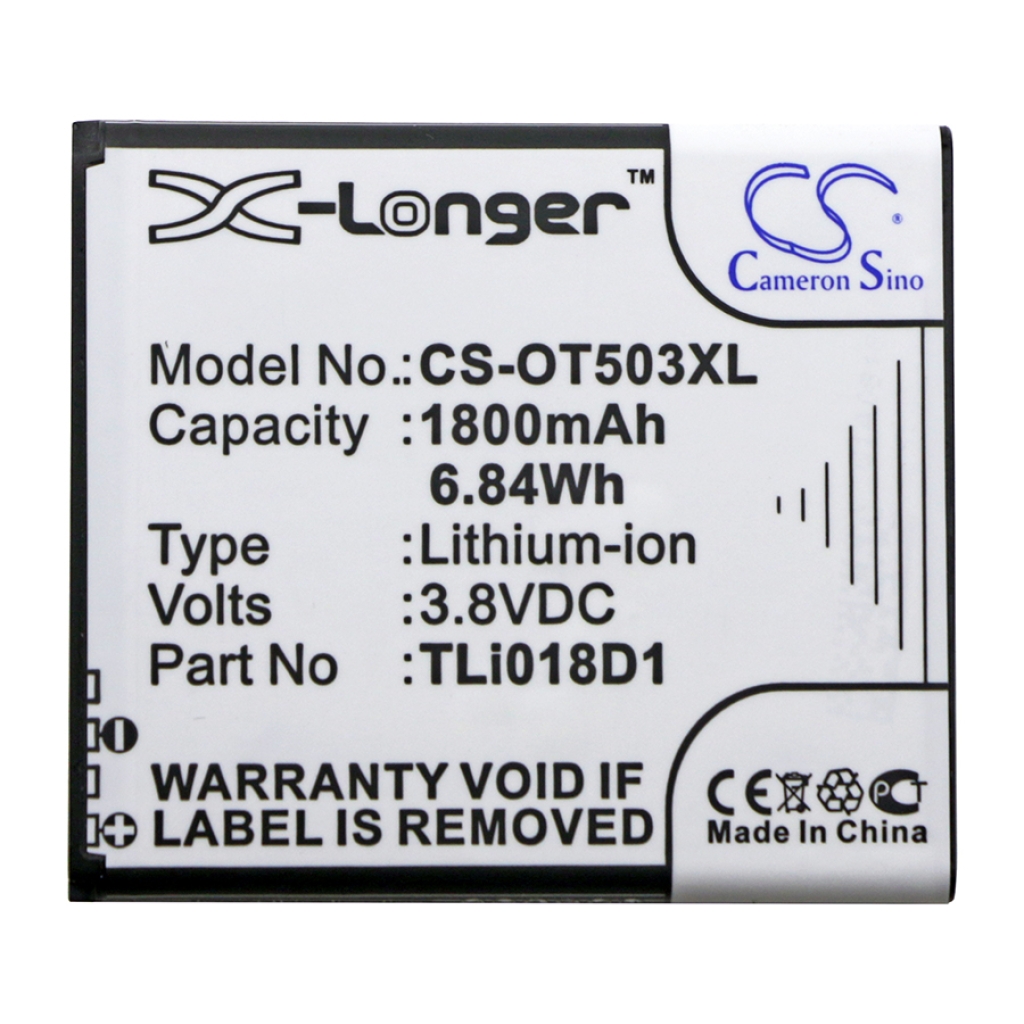 Batteria del telefono cellulare TCL OT-5038E