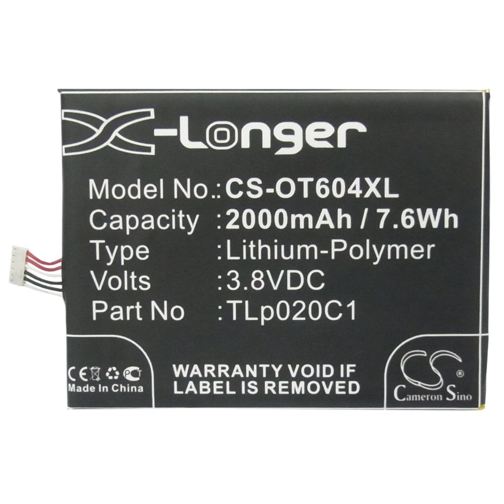 Batteria del telefono cellulare TCL CS-OT604XL