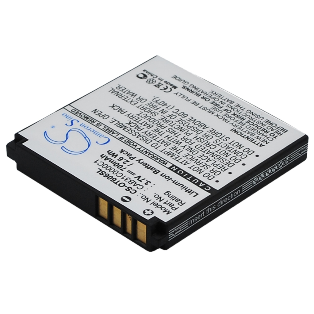 Batteria del telefono cellulare Alcatel CS-OT606SL