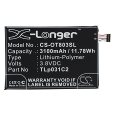 Sostituzione della batteria compatibile per Alcatel TLP031C1,TLP031C2