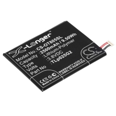 Sostituzione della batteria compatibile per Alcatel CAC2580010C2,TLP025G2