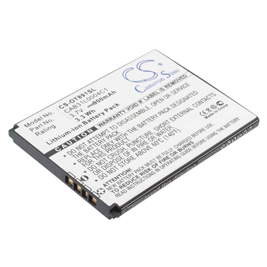 Batteria del telefono cellulare TCL A860