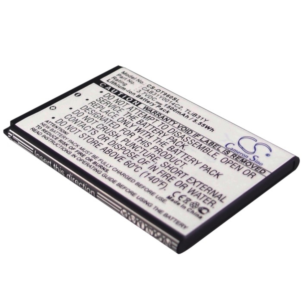 Sostituzione della batteria compatibile per Alcatel CAB31Y0008C2,CAB31Y0014C2,TLIB31Y