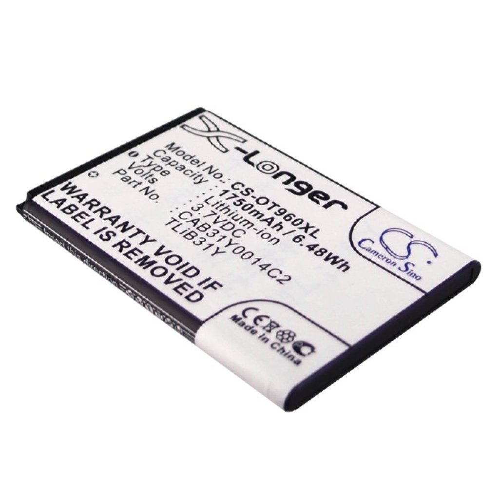 Batteria del telefono cellulare Alcatel One Touch 960