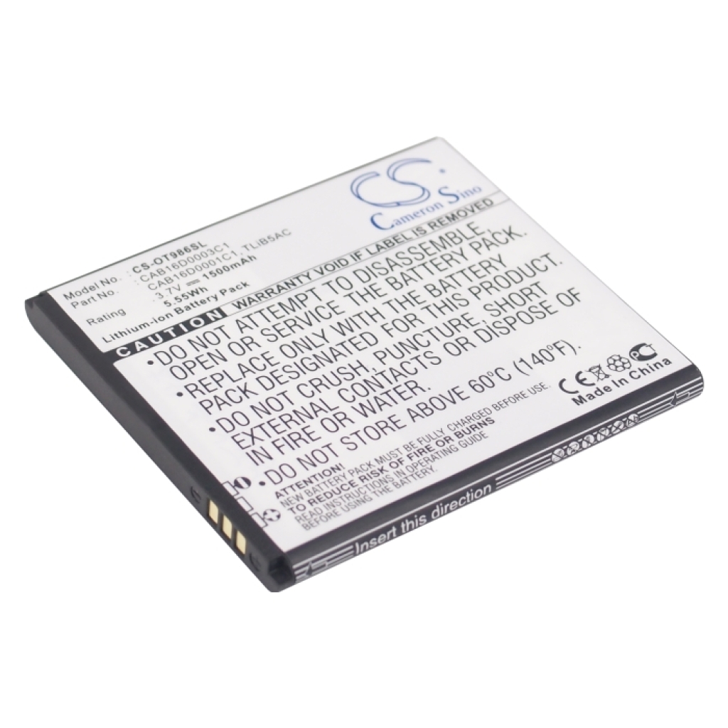 Batteria del telefono cellulare TCL CS-OT986SL