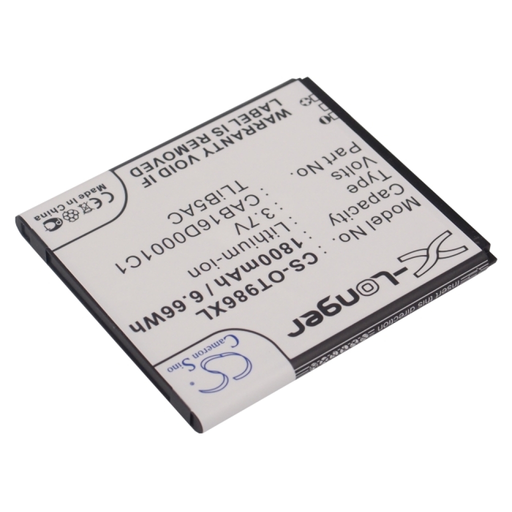 Batteria del telefono cellulare Alcatel CS-OT986XL