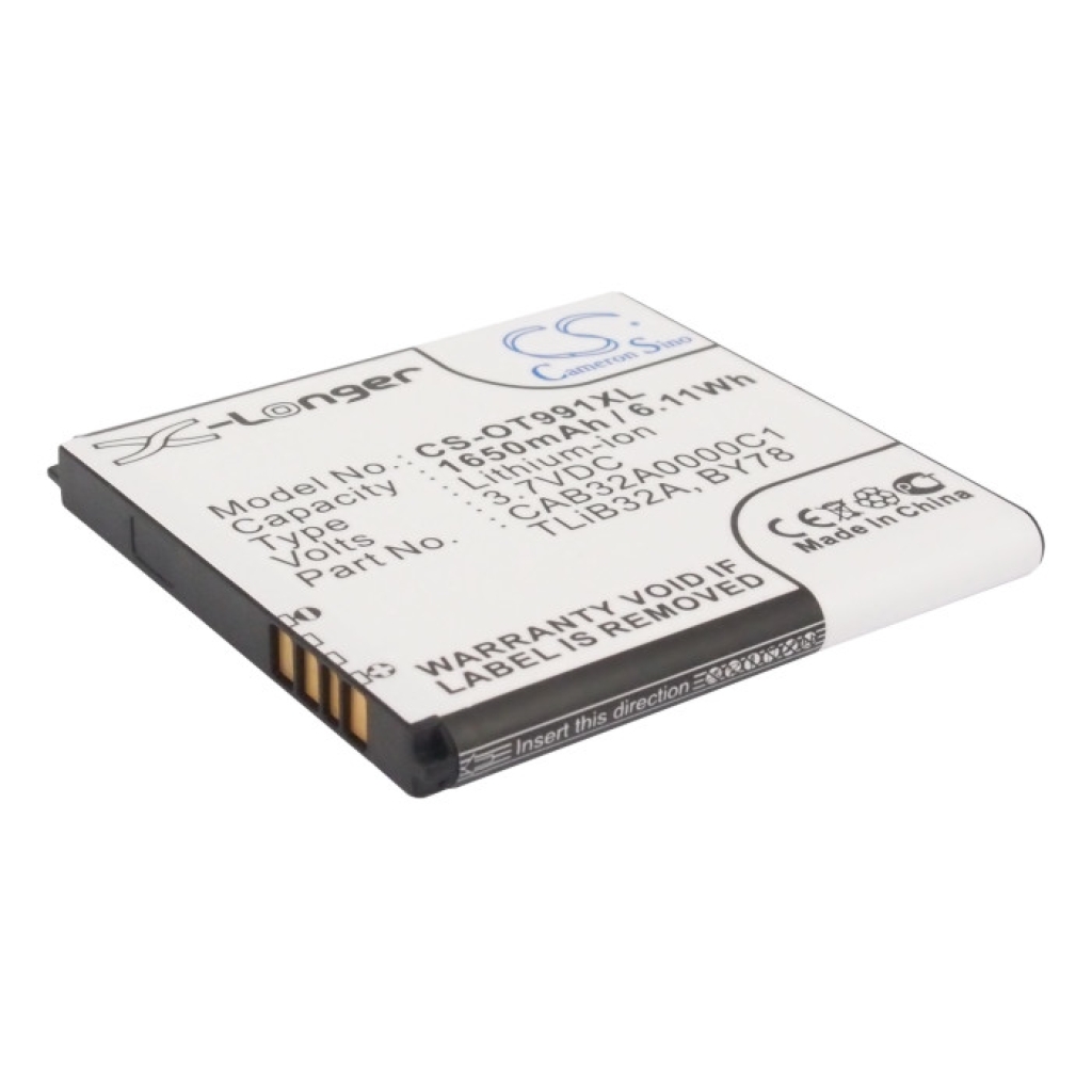 Batteria del telefono cellulare Alcatel CS-OT991XL