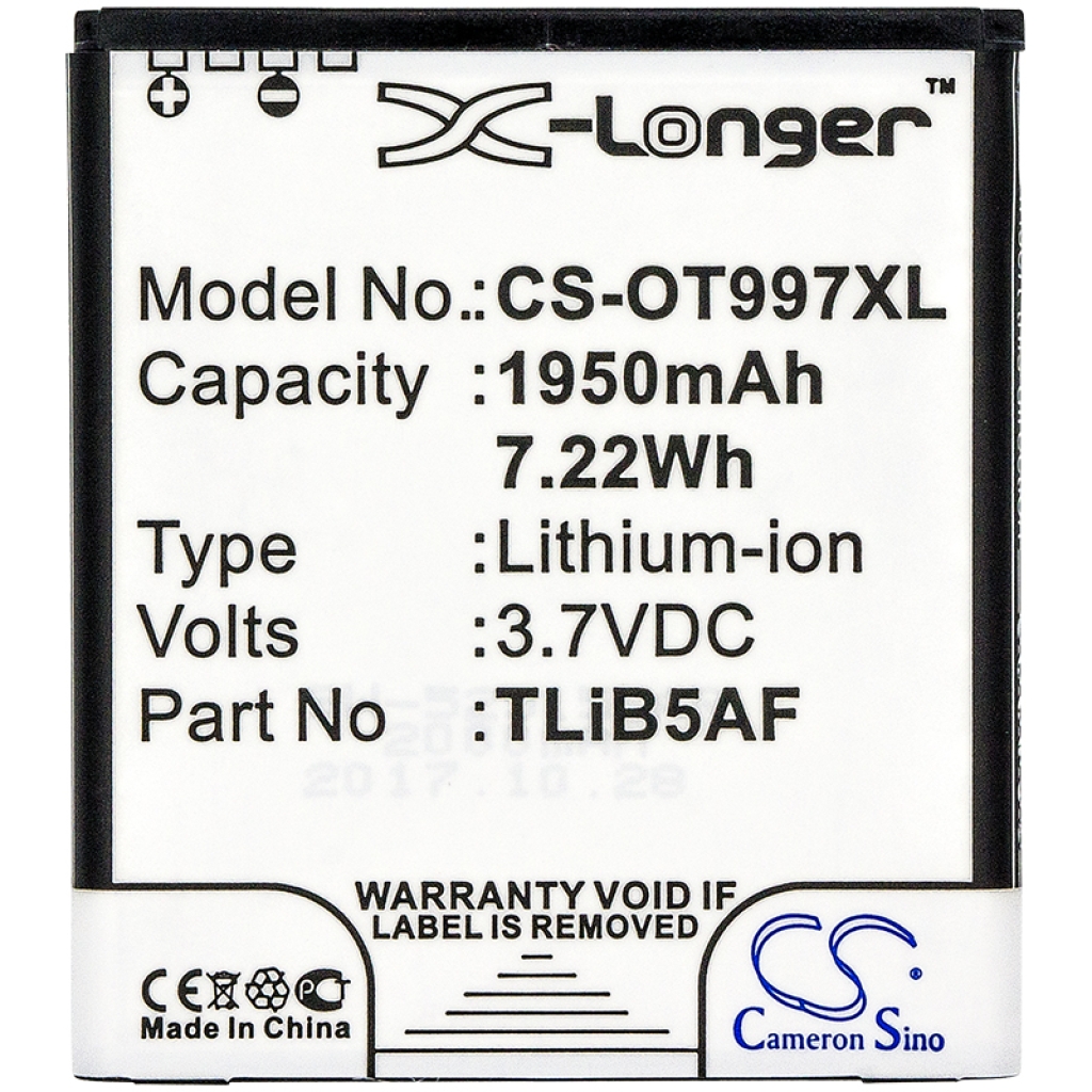 Alcatel BASE TCL Batteria hotspot CS-OT997XL