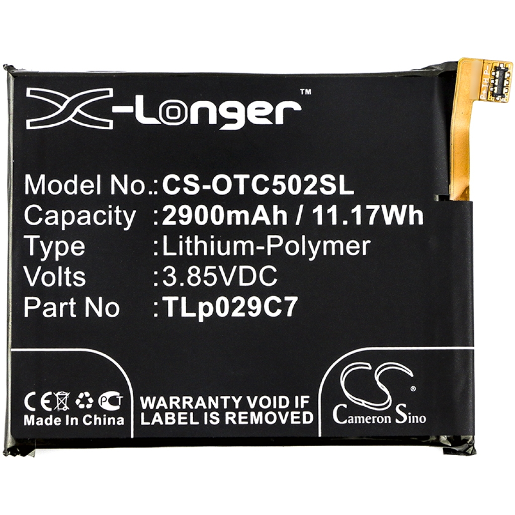 Batteria del telefono cellulare Alcatel OT-5606 (CS-OTC502SL)