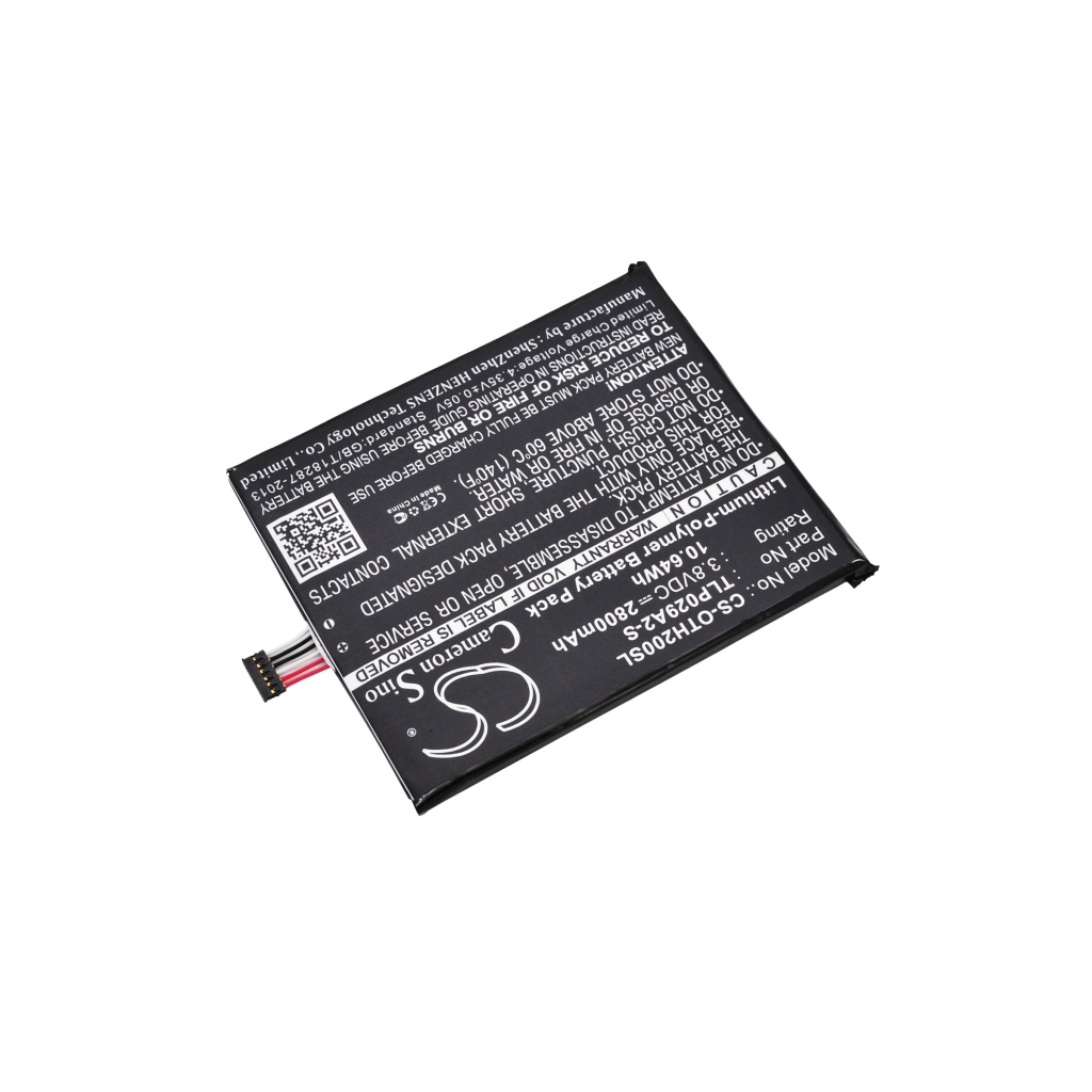 Batteria del telefono cellulare Alcatel OT-6045K (CS-OTH200SL)