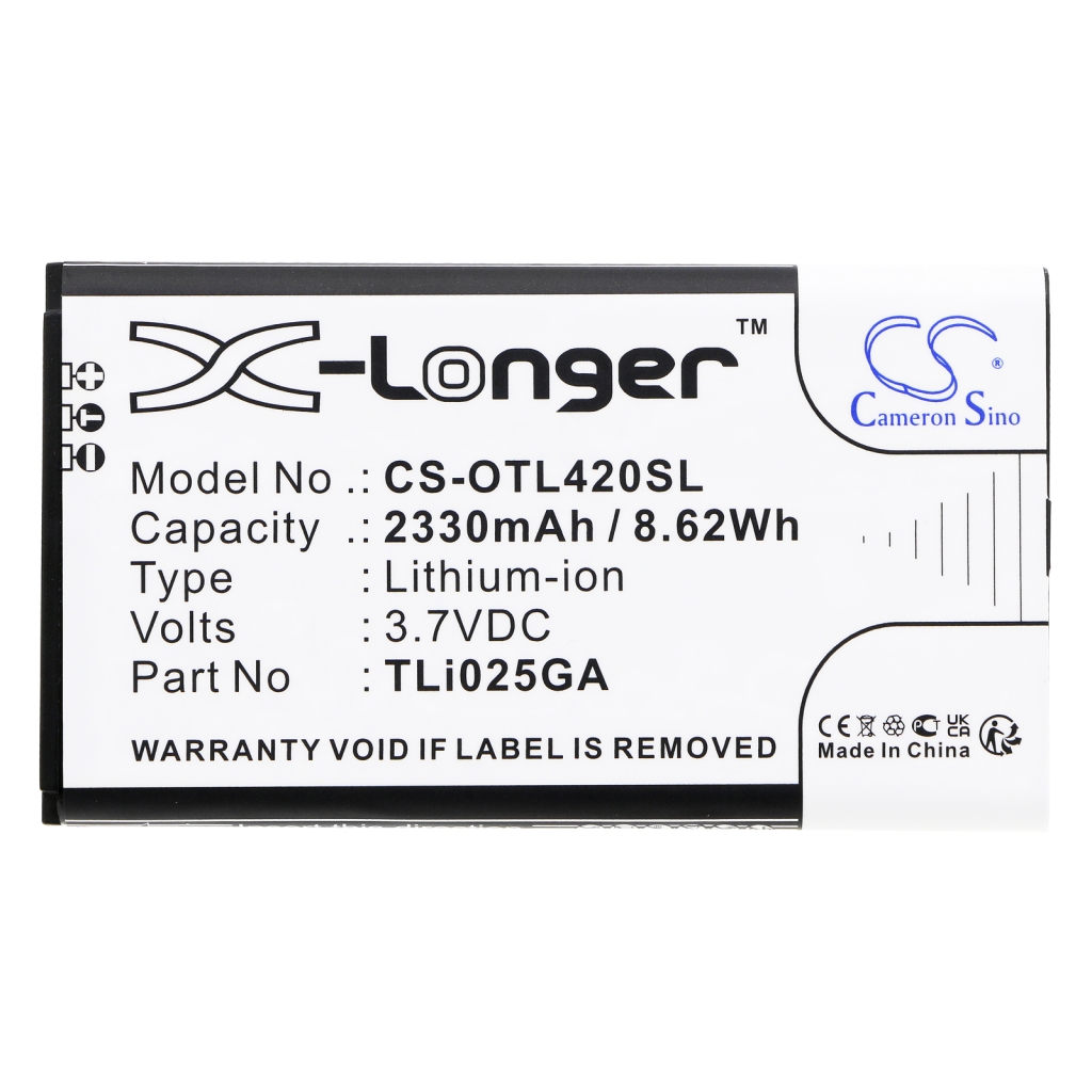 Batterie Sostituisce TLi025GA