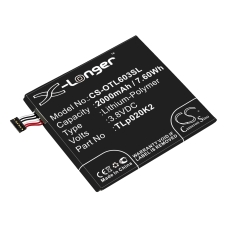 Sostituzione della batteria compatibile per Alcatel C2000023C2,TLP020K2