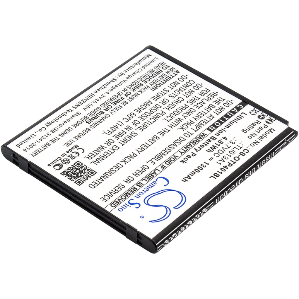 Batteria del telefono cellulare Alcatel OT-4017A (CS-OTP401SL)