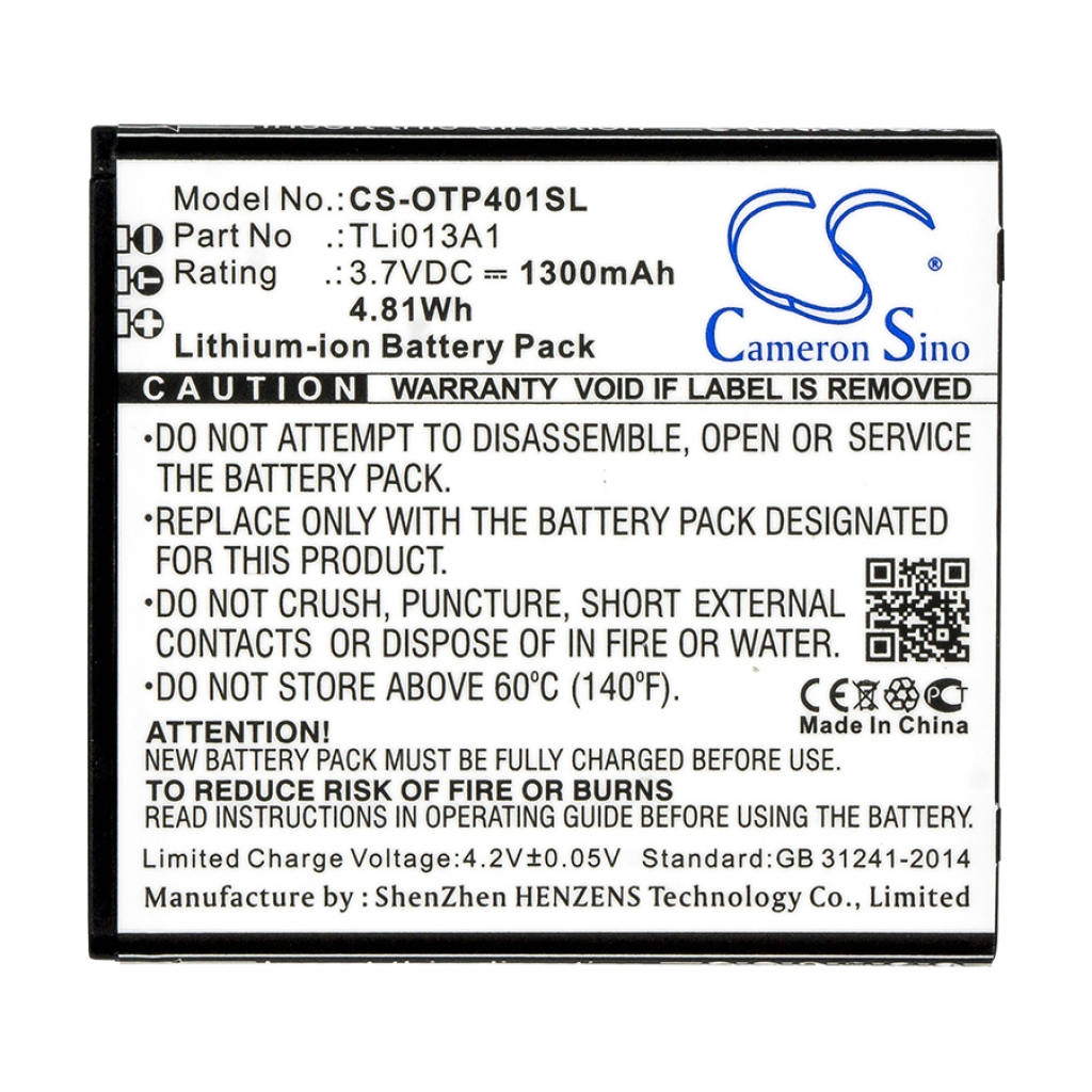 Batterie Sostituisce TLi013A1