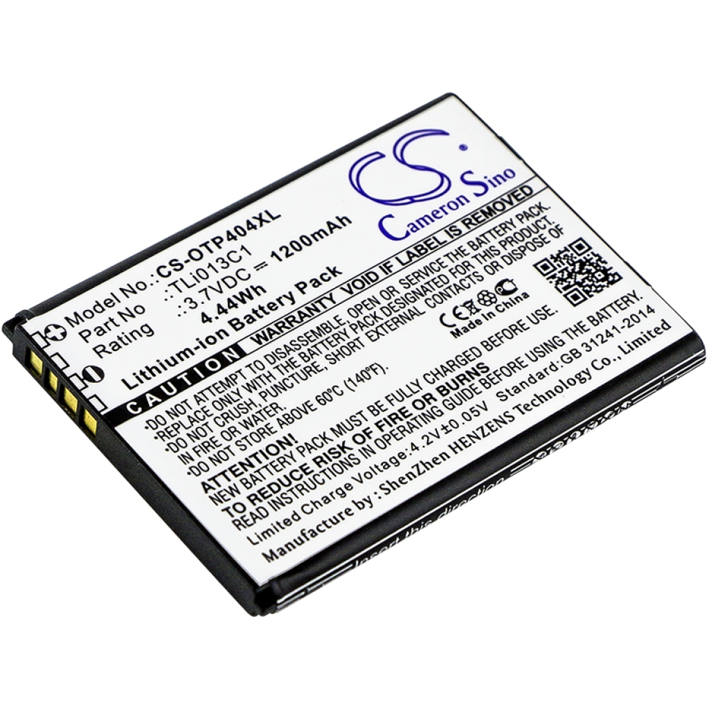 Batteria del telefono cellulare Alcatel 4052R (CS-OTP404XL)