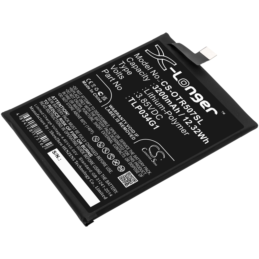 Batterie Sostituisce TLP034G1