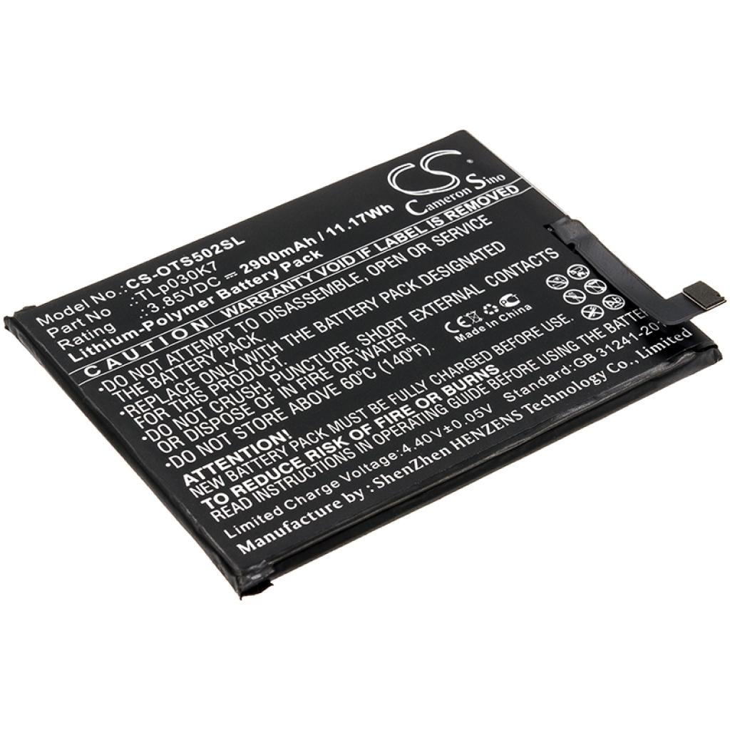 Batteria del telefono cellulare Alcatel OT-5024D (CS-OTS502SL)