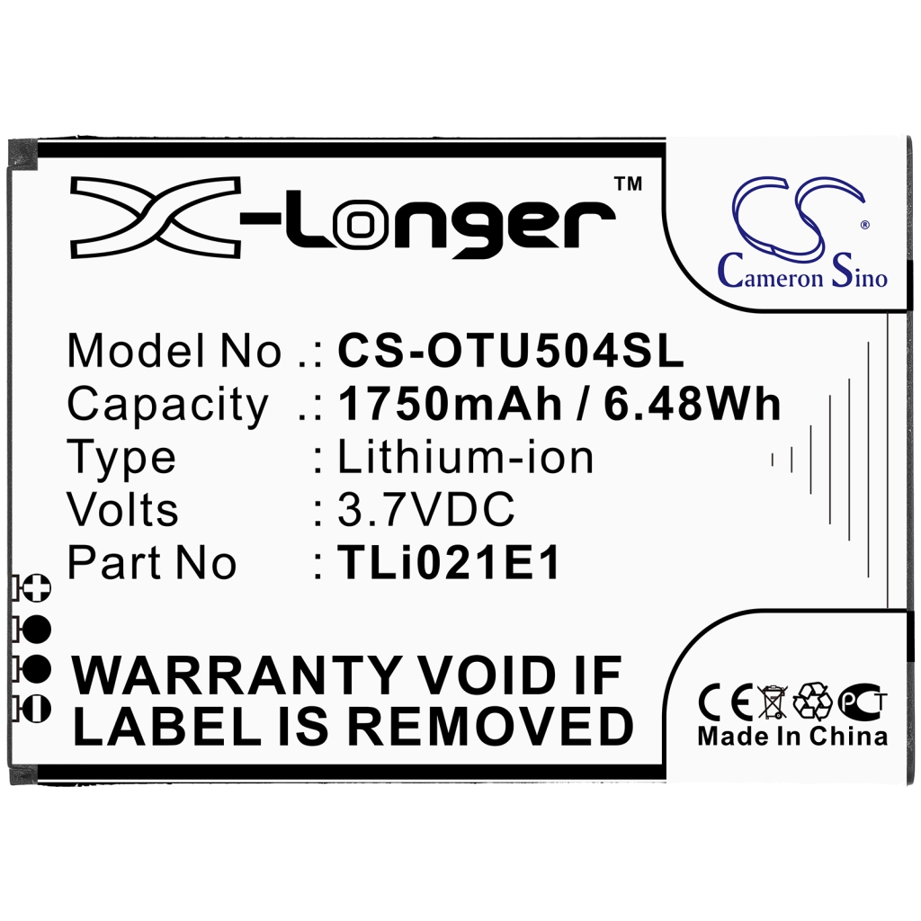 Batterie Sostituisce TLi021E1