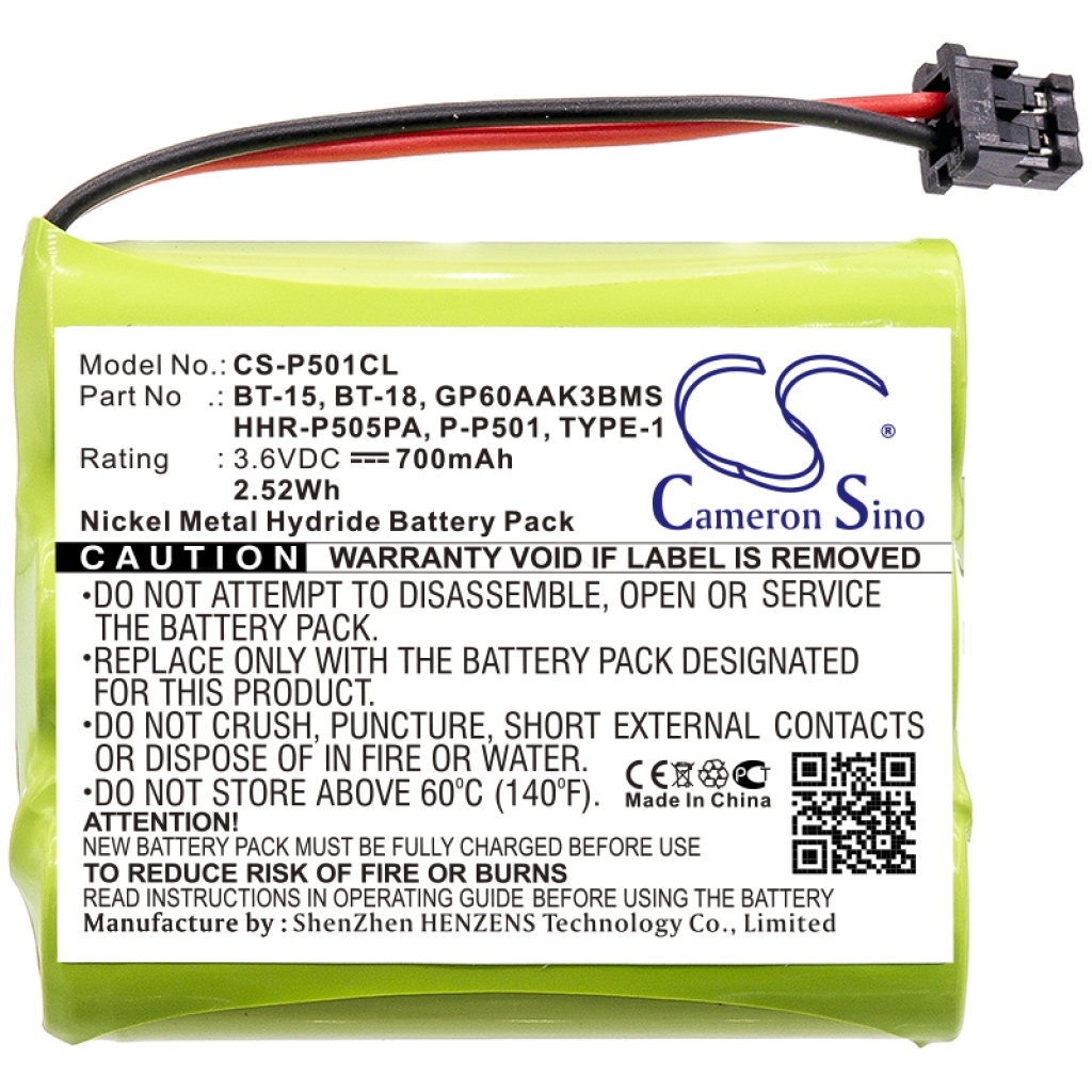 Batterie Sostituisce GP60AAK3BMS