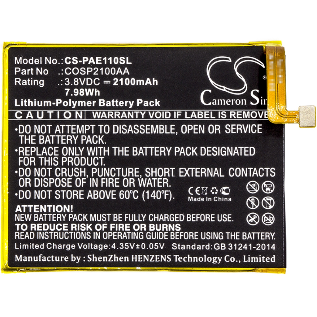 Battery Replaces COSP2100AA