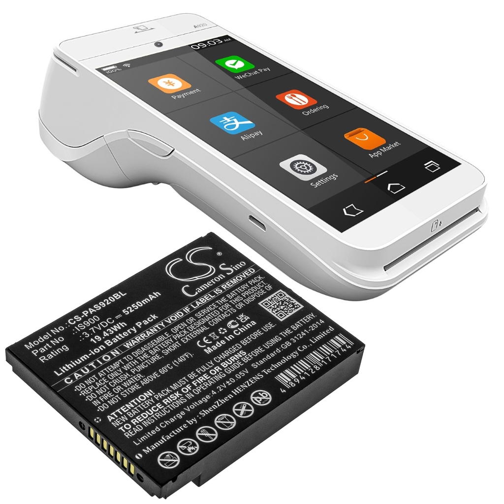 Payment Terminal Battery Pax CS-PAS920BL