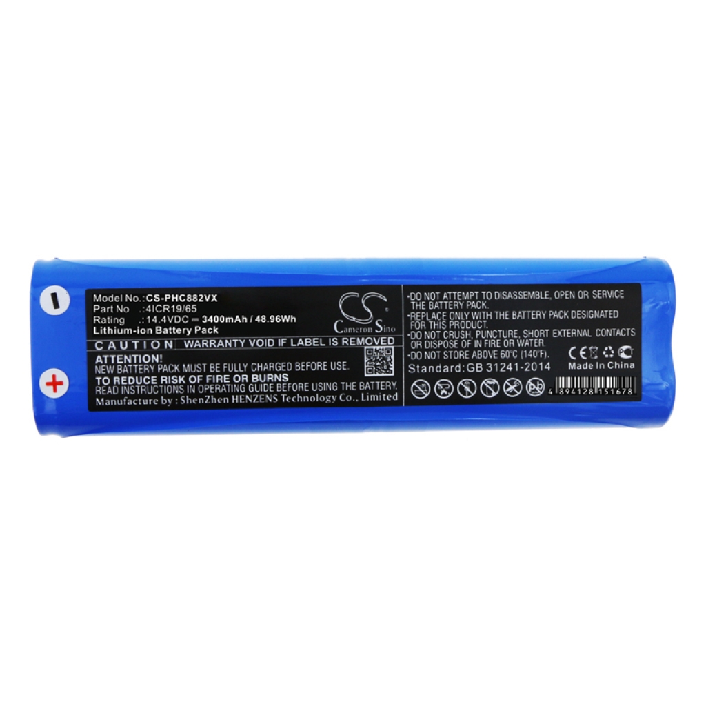 Sostituzione della batteria compatibile per Philips 1607381,4ICR19/65