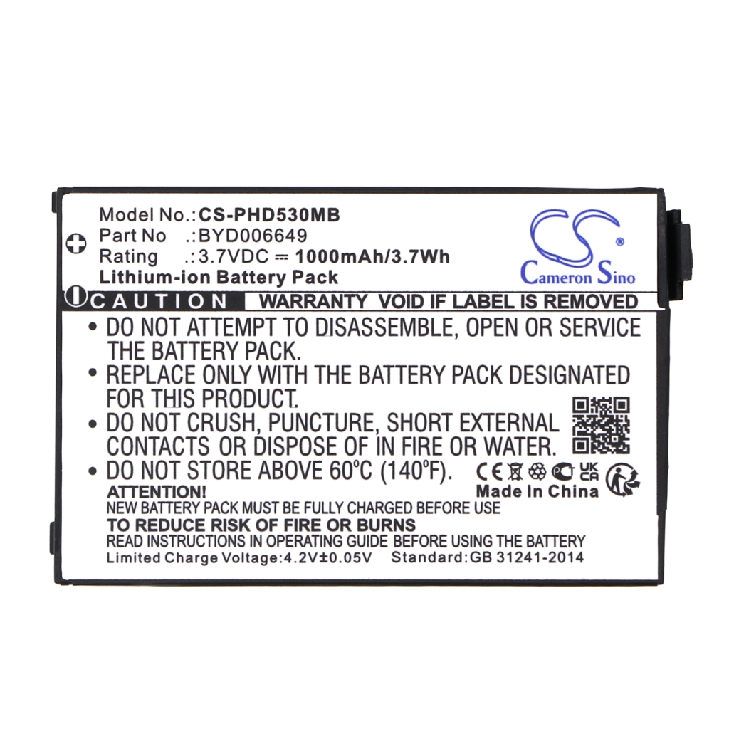 Batteria del telefono cellulare Clarity XLCgo (CS-PHD530MB)