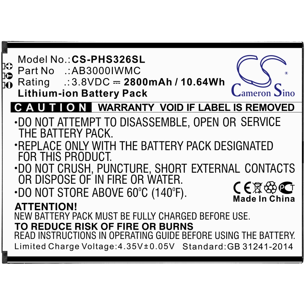 Batterie Sostituisce AB3000IWMC