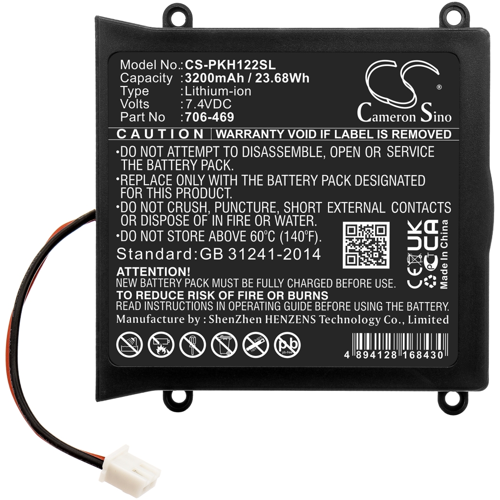 Sostituzione della batteria compatibile per Peaktech 706-469