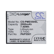 CS-PME550SL<br />Batteries for   replaces battery PAP5501