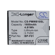 CS-PMW810SL<br />Batterie per   sostituisce la batteria BP-F01