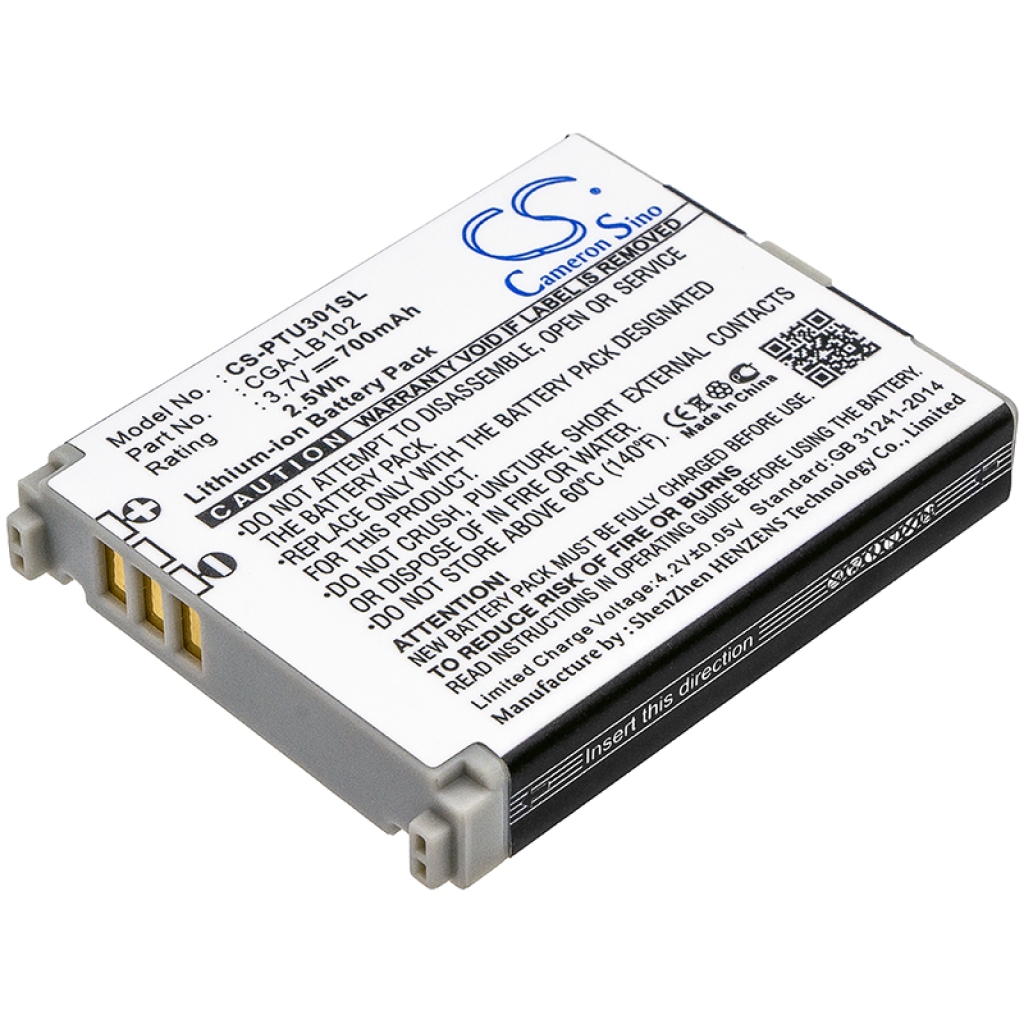 Sostituzione della batteria compatibile per Panasonic CGA-LB102