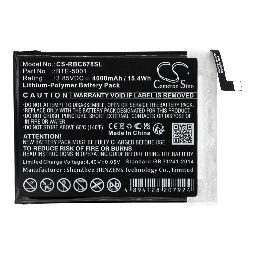 Batteria del telefono cellulare Orbic Magic 5G (CS-RBC678SL)