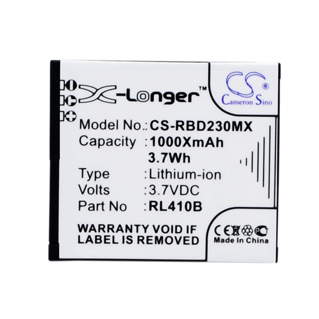 Sostituzione della batteria compatibile per Rollei RL410B